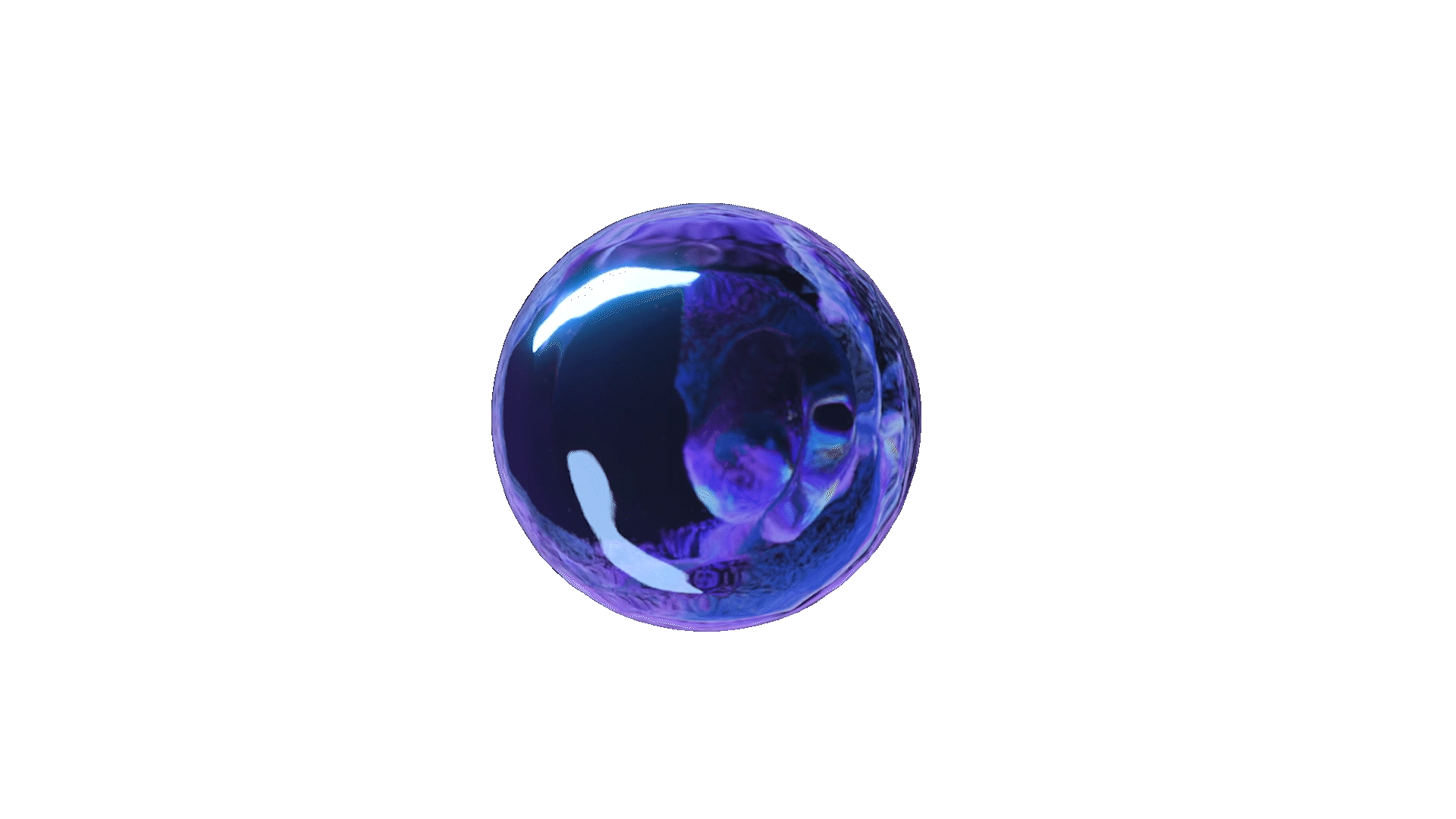 Animated illustration of liquid ball